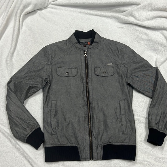 Guess Grey Light Puffy Jacket - Picture 1 of 7